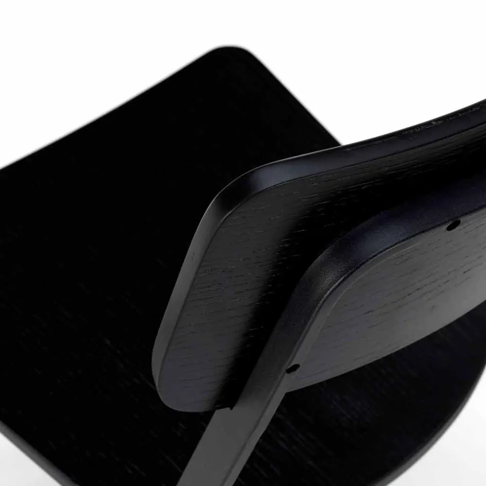 Moderne designstoel in hout en metaal, Elmas, 4 stukken Viadurini