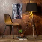 Woonkamer met modern design in imitatieleder, Elice, 4 stukken Viadurini