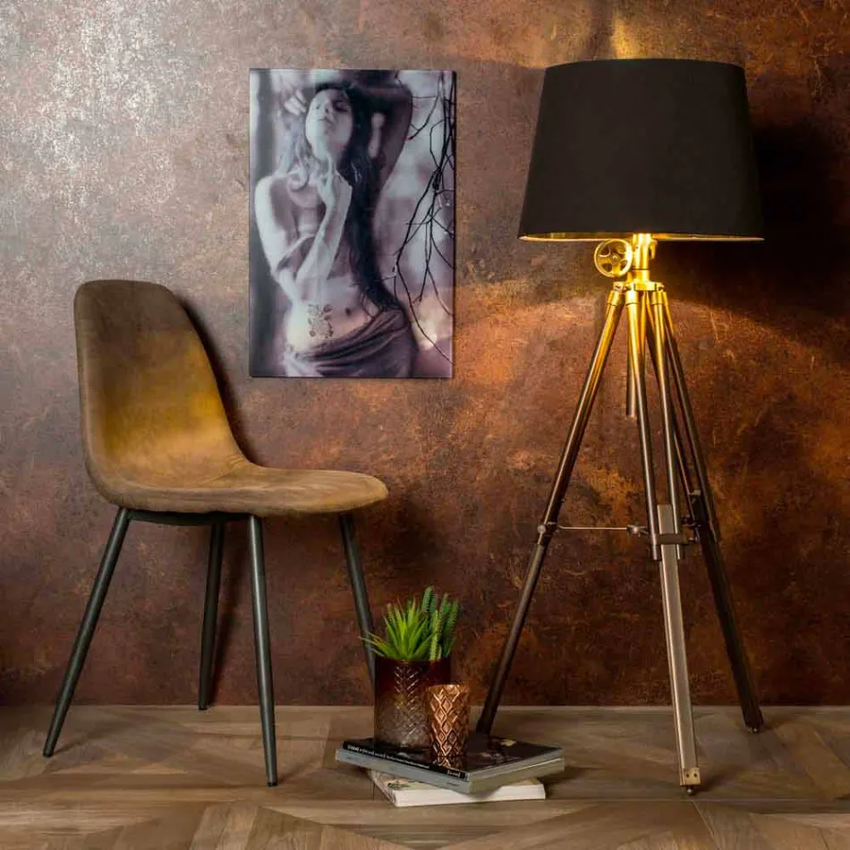 Woonkamer met modern design in imitatieleder, Elice, 4 stukken Viadurini