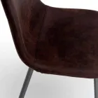 Woonkamer met modern design in imitatieleder, Elice, 4 stukken Viadurini