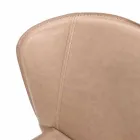 Moderne woonstoel volledig bekleed met imitatieleder, Accadia, 4 stukken Viadurini