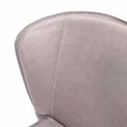 Moderne woonstoel volledig bekleed met imitatieleder, Accadia, 4 stukken Viadurini