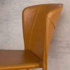 Moderne woonstoel volledig bekleed met imitatieleder, Accadia, 4 stukken Viadurini