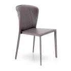 Moderne woonstoel volledig bekleed met imitatieleder, Accadia Viadurini