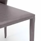 Moderne woonstoel volledig bekleed met imitatieleder, Accadia, 4 stukken Viadurini