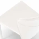 Moderne woonstoel volledig bekleed met imitatieleder, Accadia, 4 stukken Viadurini