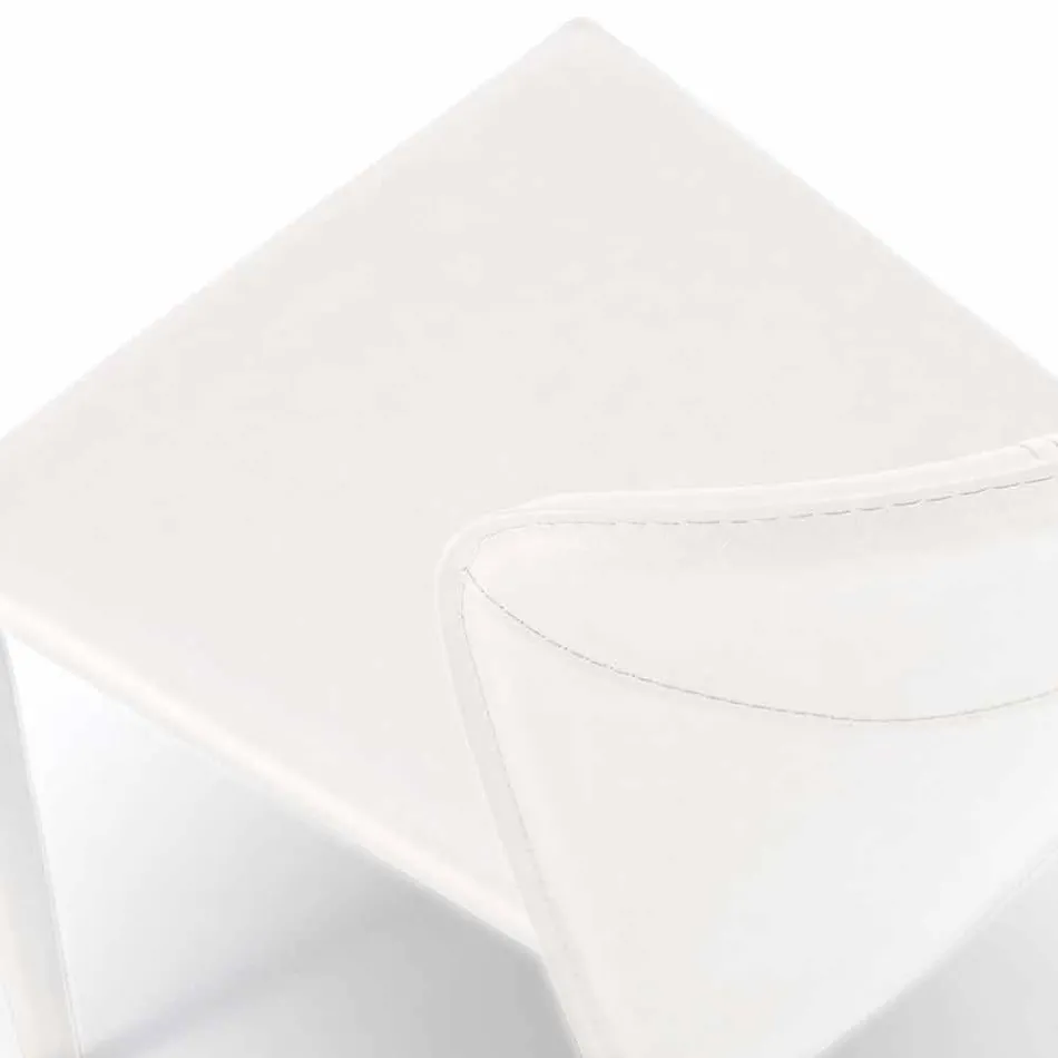 Moderne woonstoel volledig bekleed met imitatieleder, Accadia, 4 stukken Viadurini