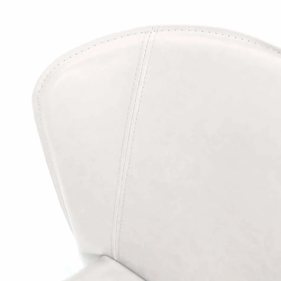 Moderne woonstoel volledig bekleed met imitatieleder, Accadia, 4 stukken Viadurini