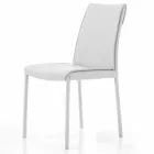 Moderne gewatteerde en gestoffeerde woonstoel, gemaakt in Italië – Monnalisa Viadurini