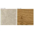 Moderne woonkamerstoel in verschillende stoffen met houten kuip - Wolter Viadurini