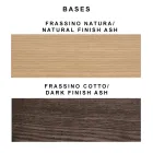 Moderne stoel met elegant design in stof met rand en hout - Scarat Viadurini