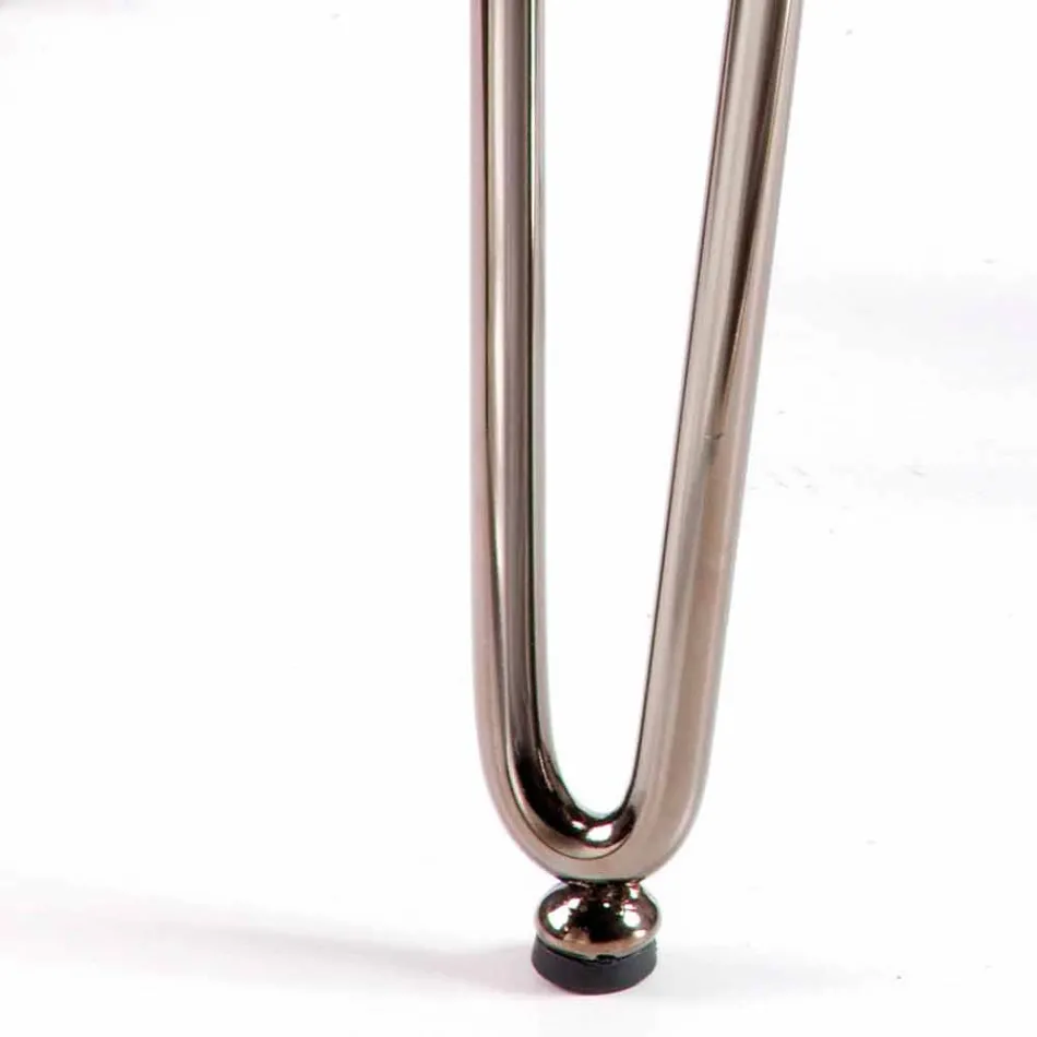 Moderne stoel in leer of kunstleer voor eetkamer of Maha-keuken Viadurini