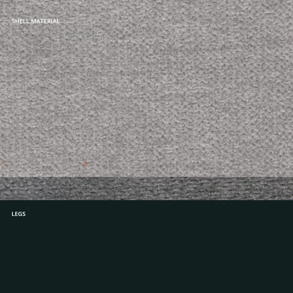 Moderne stoel in stof en driehoekige poten gemaakt in Italië, Oriella Viadurini