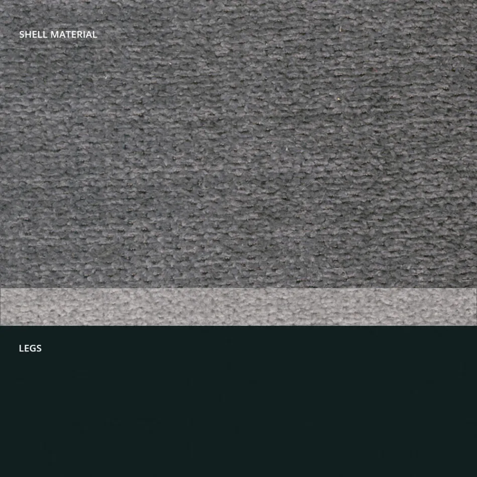 Moderne stoel in stof en driehoekige poten gemaakt in Italië, Oriella Viadurini