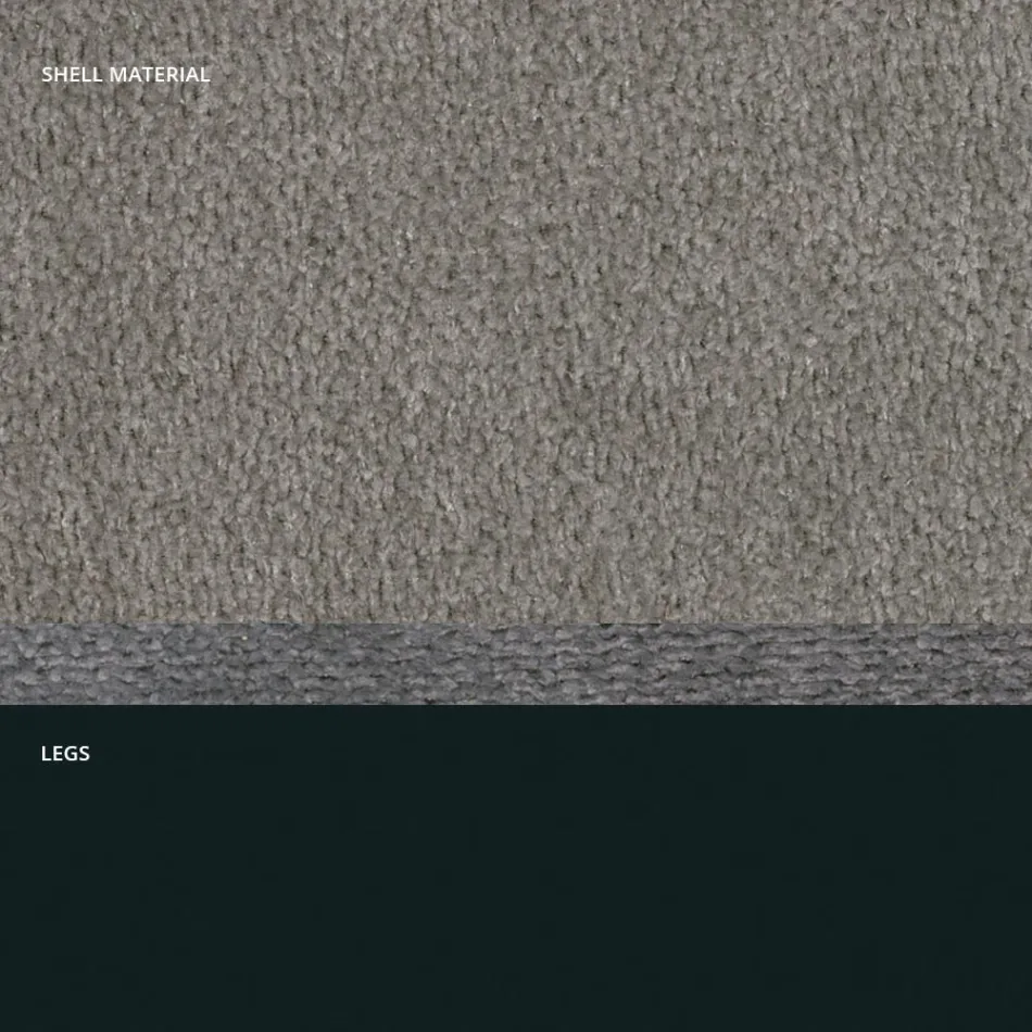 Moderne stoel in stof en driehoekige poten gemaakt in Italië, Oriella Viadurini