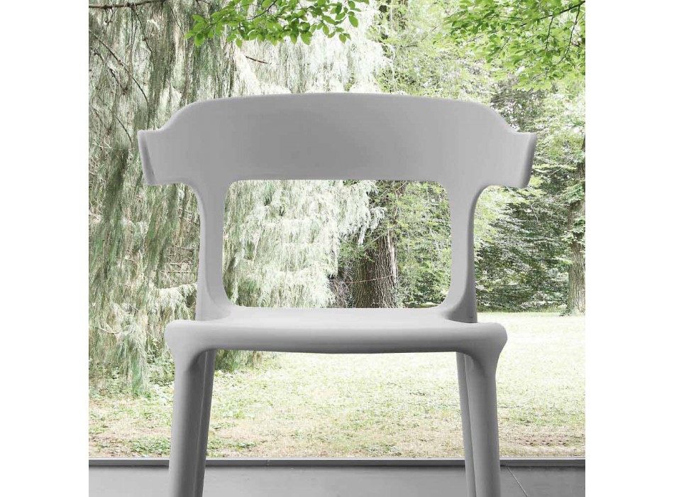 Moderne stoel geheel in Mirto polypropyleen Viadurini