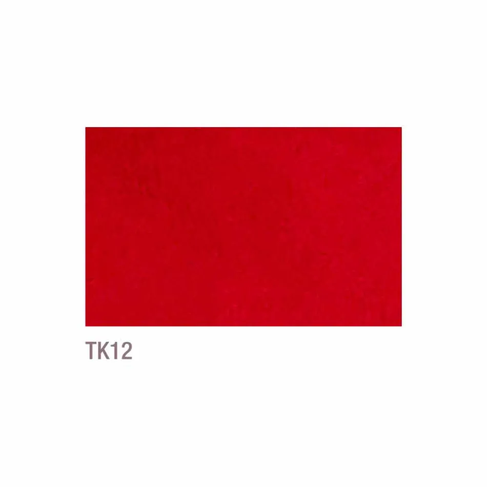 Moderne stoel voor eetkamer in rode Tecnofibra Almira Viadurini