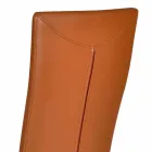 Modern design living stoel bekleed met leer / leer gemaakt in Ghada Italië Viadurini