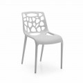 Monobloc polypropyleen stoel met modern design Blandine, 4 stuks