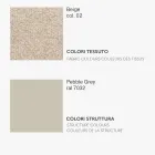 Monocoque stoel in stof met verschillende afwerkingen Made in Italy - Morgana Viadurini