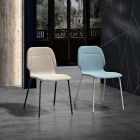 Moderne monocoque stoel in kleurrijke designstof - Patrick Viadurini