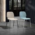Moderne monocoque stoel in kleurrijke designstof - Patrick