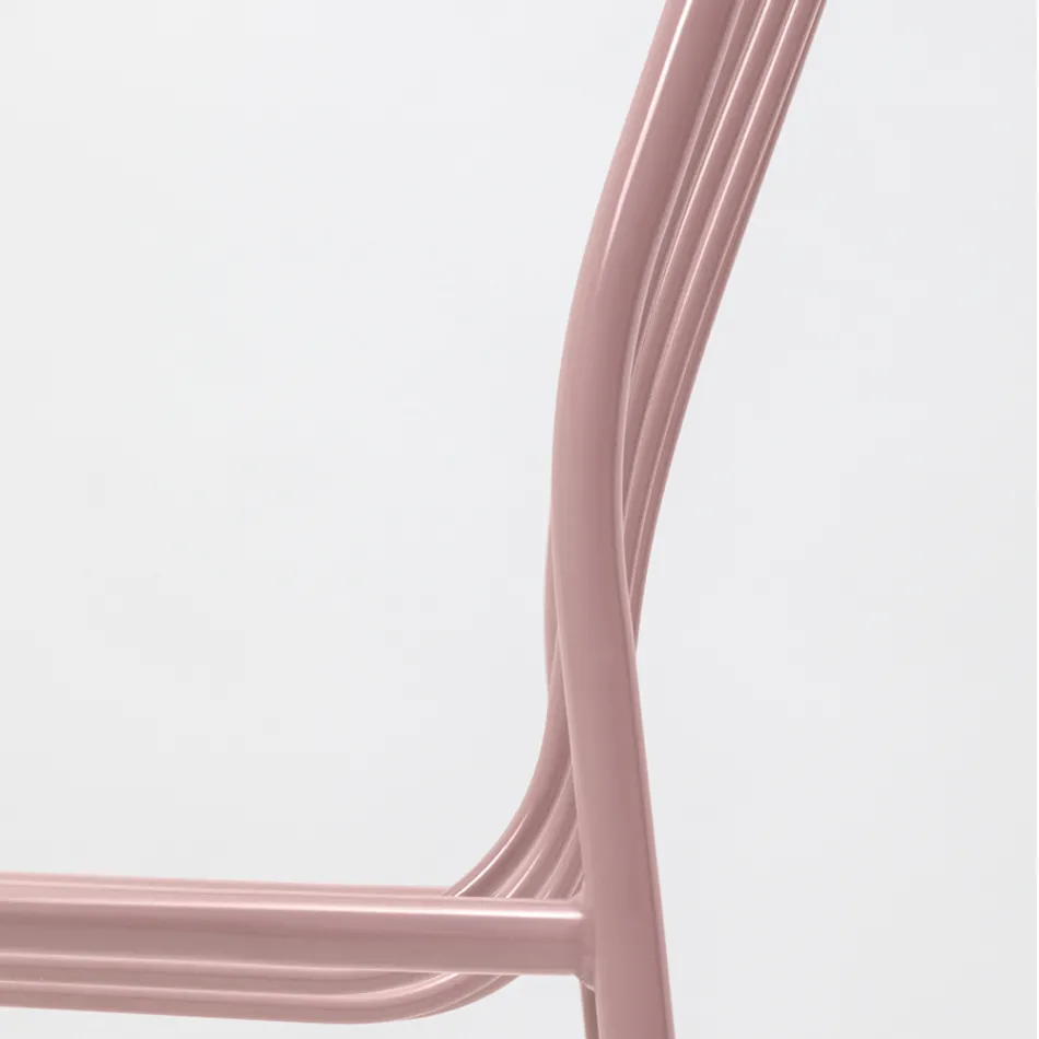 Stapelbare metalen stoel voor buiten Made in Italy 2 stuks - Simply Viadurini