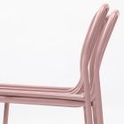 Stapelbare metalen stoel voor buiten Made in Italy 2 stuks - Simply Viadurini