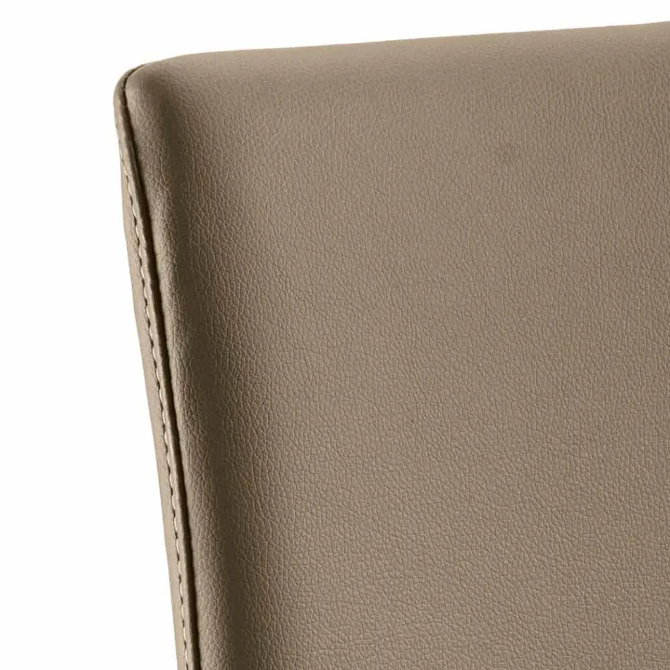 Abbie kunstlederen design eetkamerstoel, made in Italy Viadurini