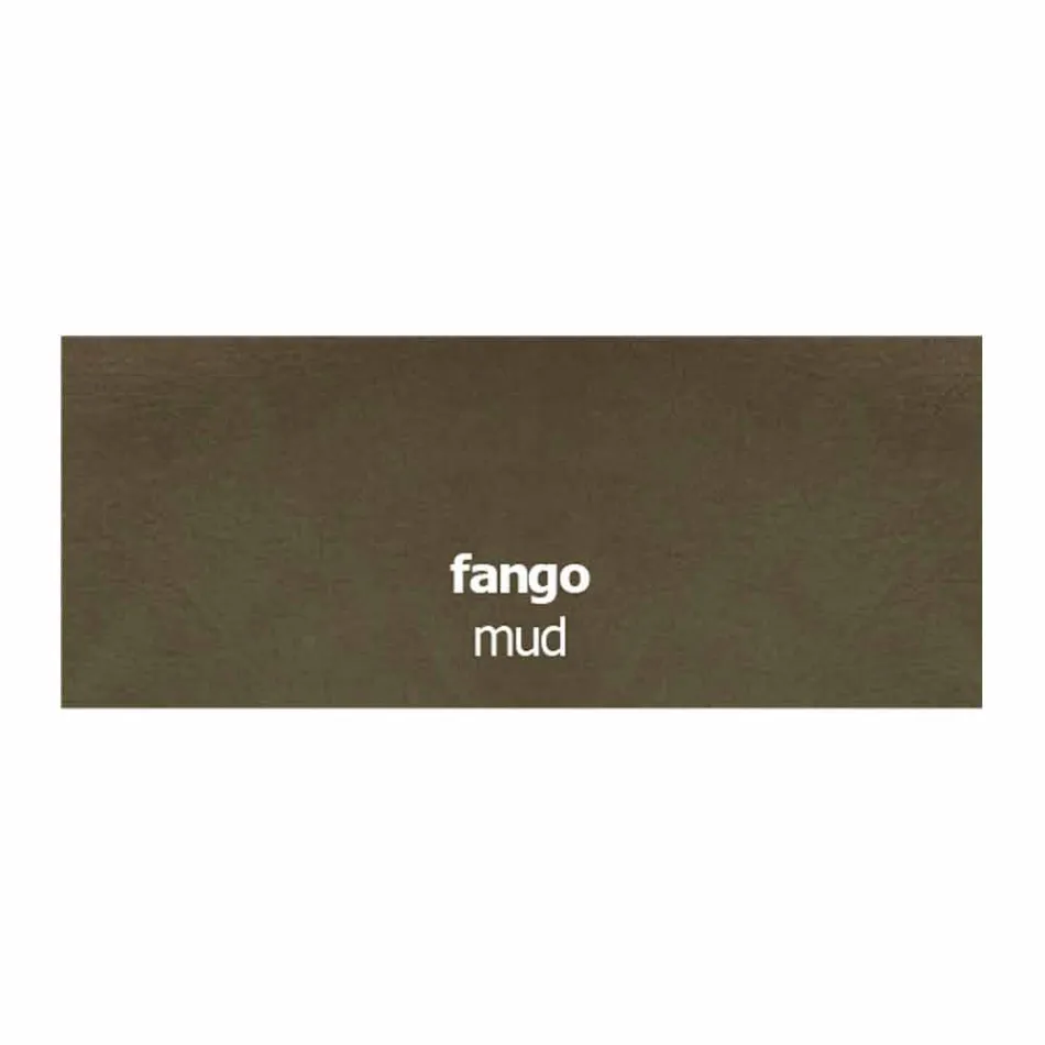 Eetkamerstoel van ecoleer en metaal gemaakt in Italië, 2 stuks - selenium Viadurini