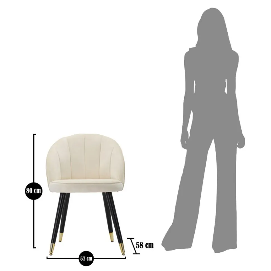 Eetkamerstoel in hout met zitting bedekt met stof - Latina Viadurini