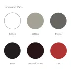 Metalen eetkamerstoel bekleed met kunstleer, 4 stuks - Nadia Viadurini