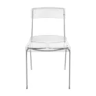 Eetkamerstoel van plexiglas Made in Italy 2 stuks - Charlotte Viadurini