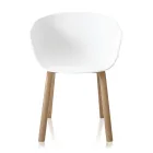 Eetkamerstoel in polypropyleen en metaal 4 stuks - Severina Viadurini