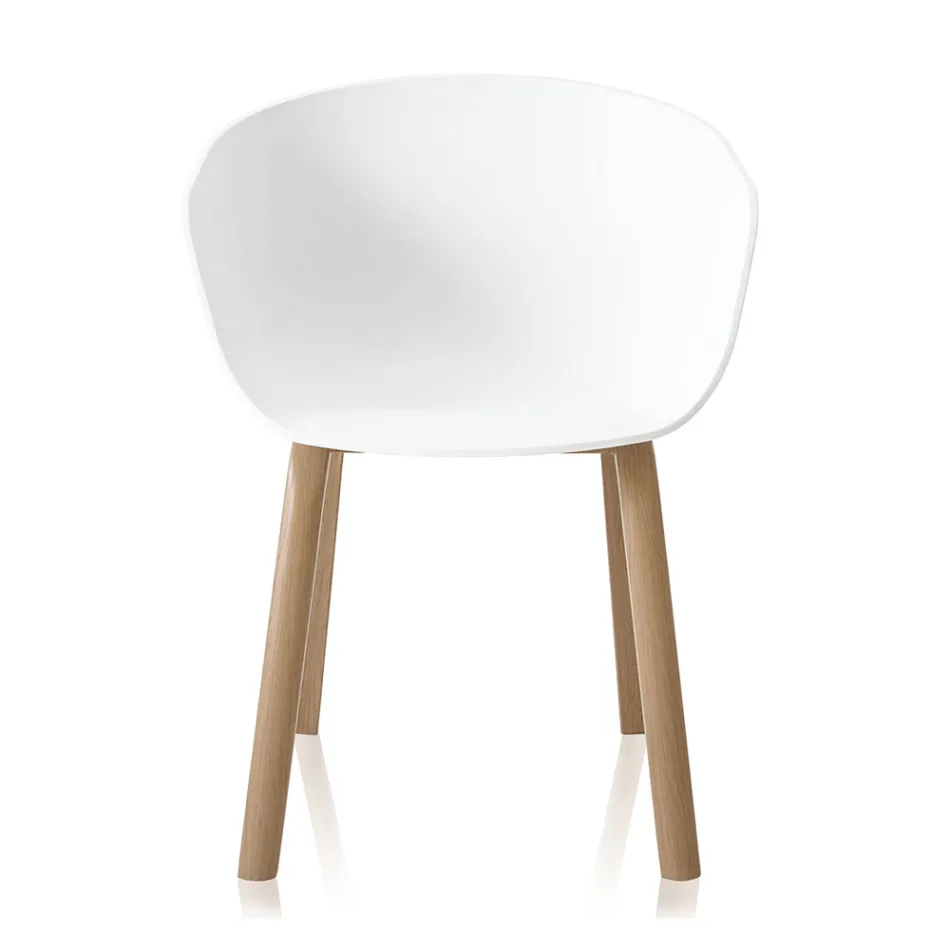 Eetkamerstoel in polypropyleen en metaal 4 stuks - Severina Viadurini