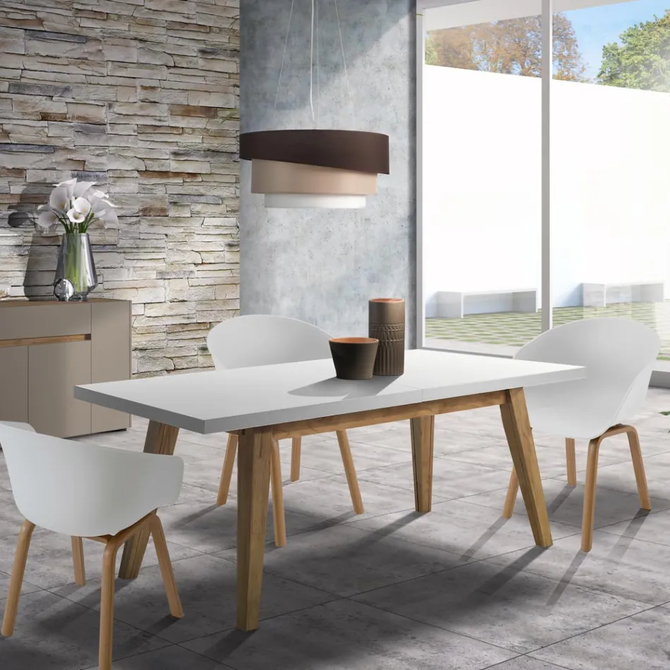 Eetkamerstoel in polypropyleen en metaal 4 stuks - Severina Viadurini