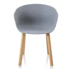 Eetkamerstoel in polypropyleen en metaal 4 stuks - Severina Viadurini