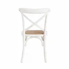 Eetkamerstoel in rotan en hout Klassiek design Homemotion - Meridia Viadurini