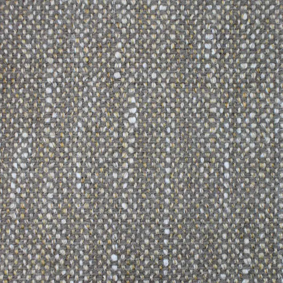 Eetkamerstoel in stof met houten onderstel Made in Italy - kokosnoot Viadurini