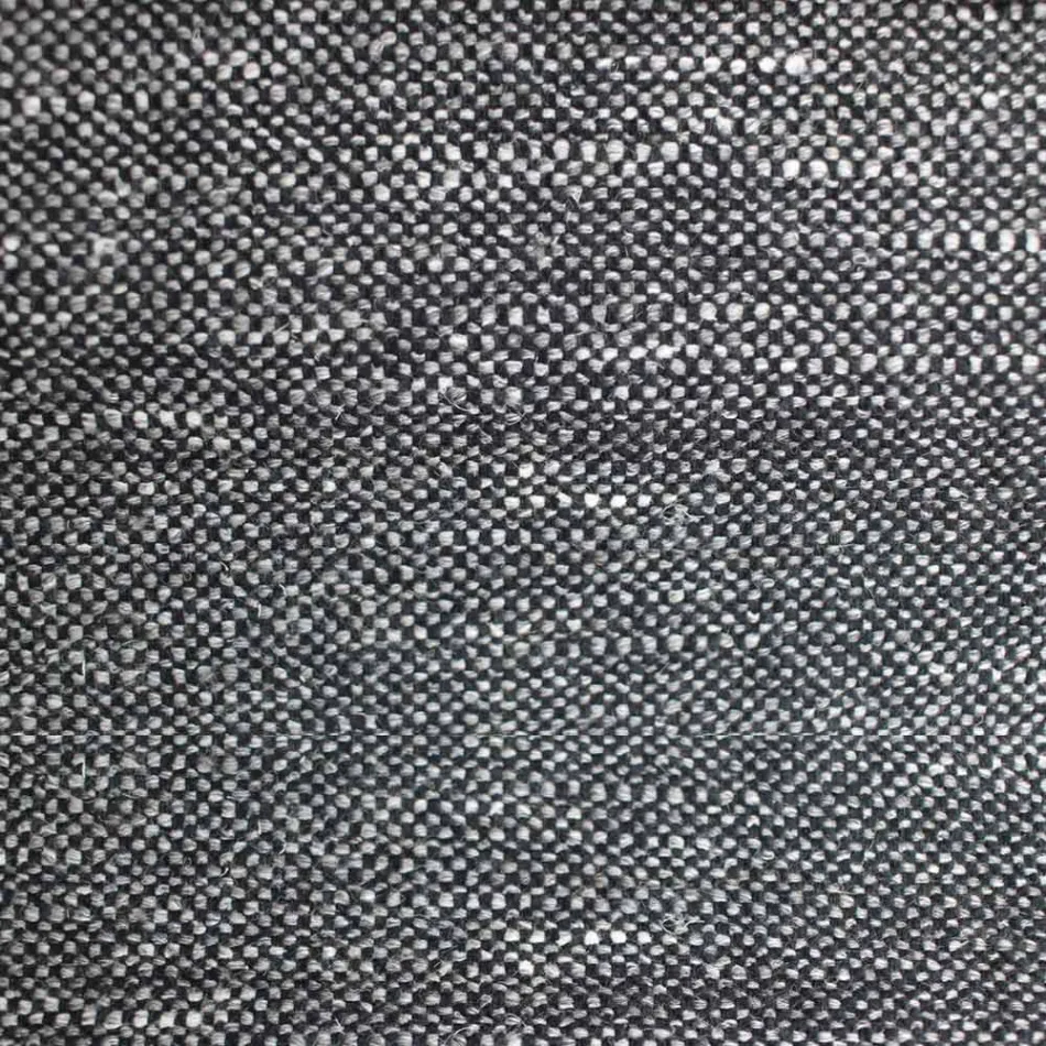 Eetkamerstoel in stof met houten onderstel Made in Italy - kokosnoot Viadurini