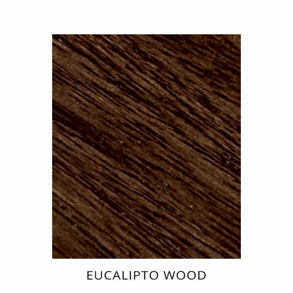 Eetkamerstoel in stof met houten onderstel Made in Italy - kokosnoot Viadurini