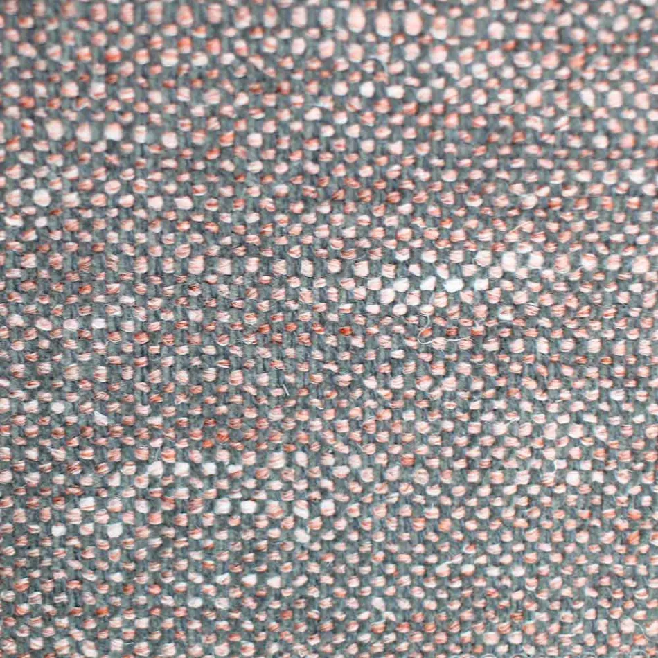 Eetkamerstoel in stof met houten onderstel Made in Italy - kokosnoot Viadurini