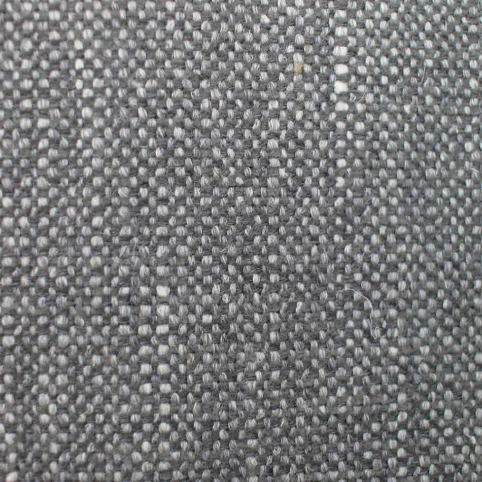 Eetkamerstoel in stof met houten onderstel Made in Italy - kokosnoot Viadurini