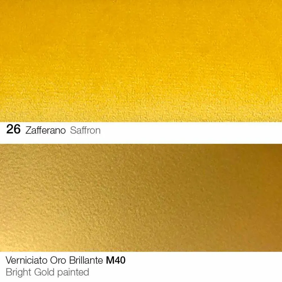 Stoffen eetkamerstoel met gouden poten Made in Italy - Marchesi Viadurini