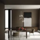 Eetkamerstoel bekleed met ecoleer Made in Italy - Giulia Viadurini