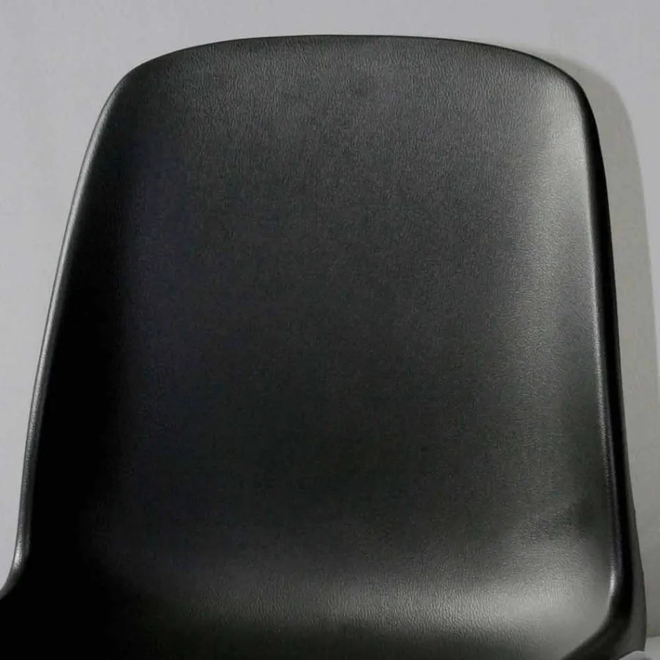 Vergaderzaalstoel of moderne vergaderruimte in metaal en zwart ABS - Zetica Viadurini