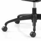 Draaibare ergonomische design bureaustoel met armleuningen en wielen - Meliva Viadurini