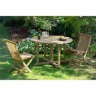 Opvouwbare tuinstoel in natuurlijk teakhout - Yggdrasil Viadurini