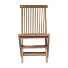 Opvouwbare tuinstoel van teakhout - helder Viadurini