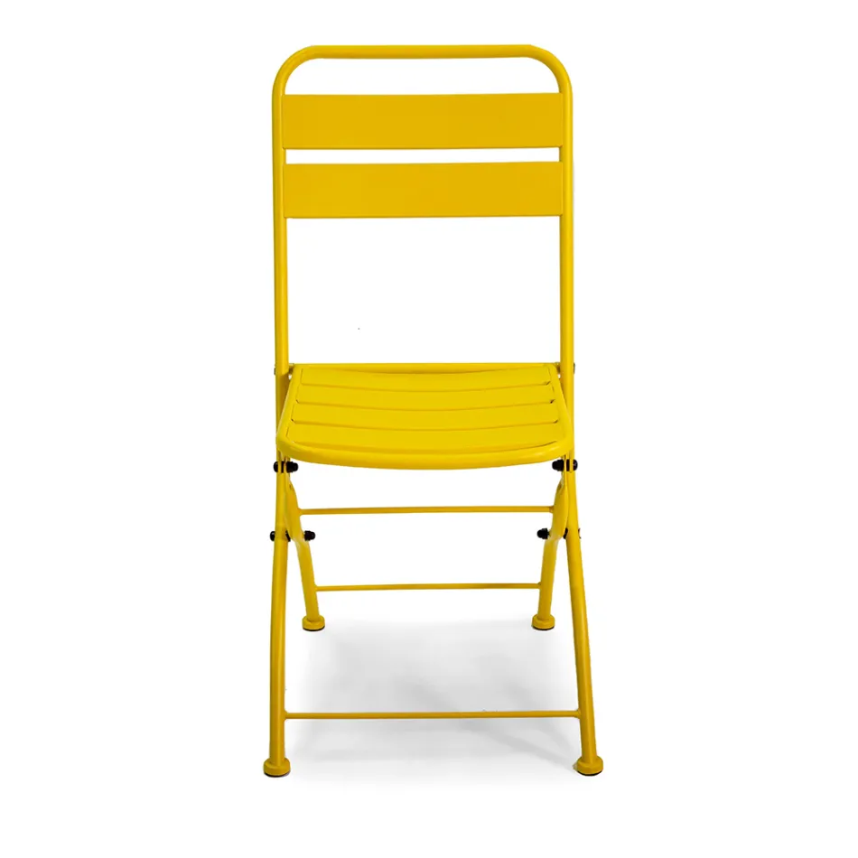 Opvouwbare tuinstoel volledig van metaal - Lint Viadurini